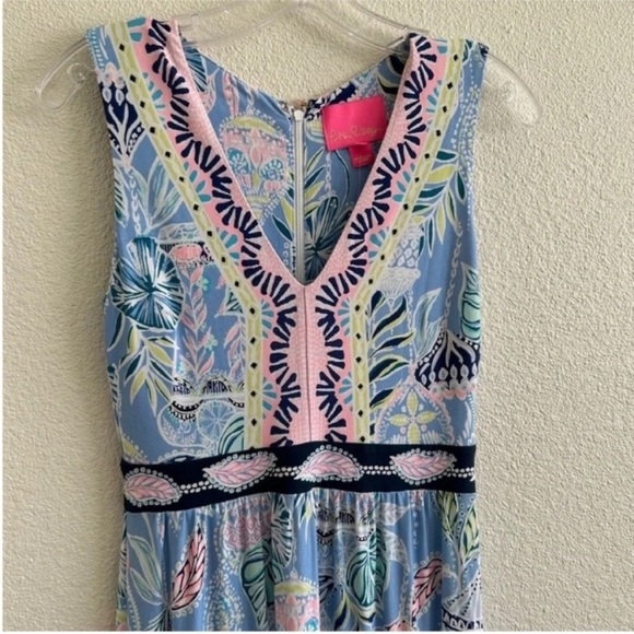 Lilly Pulitzer McKinley Maxi Dress Blue Peri NWT - Picture 3 of 8